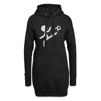 STICK FIGURE Soccer - Sweat-shirt à capuche long Femme - noir - Devant