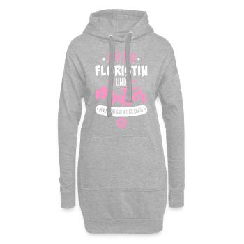 Floristin Mutter - Hoodie-Kleid - Grau meliert - Vorne