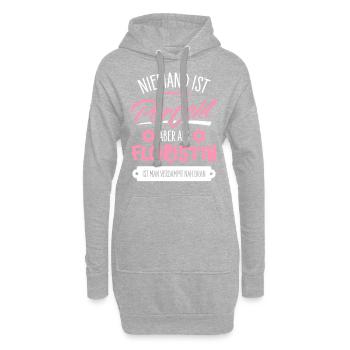 Floristin - Hoodie-Kleid - Grau meliert - Vorne