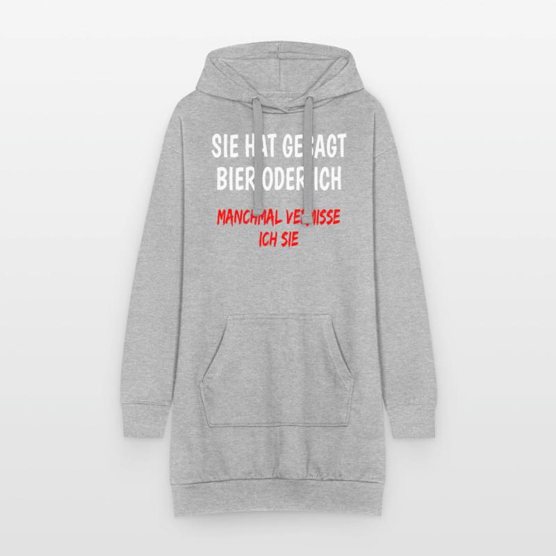 Sie hat gesagt Bier oder ich lustiger Bier spruch Hoodie-Kleid