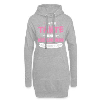 Kellnerin - Hoodie-Kleid - Grau meliert - Vorne