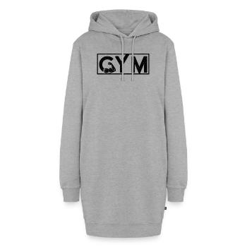 Fitness Bestseller Gym - Hoodie-Kleid - Grau meliert - Vorne