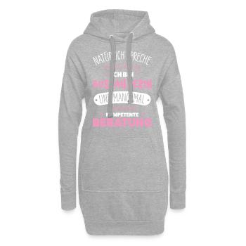 Busfahrerin - Hoodie-Kleid - Grau meliert - Vorne