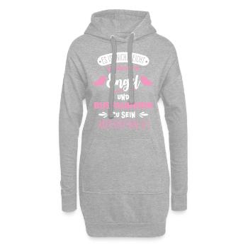 Busfahrerin - Hoodie-Kleid - Grau meliert - Vorne