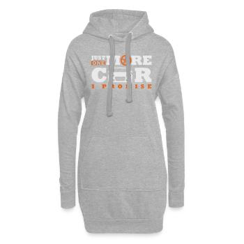 Cadeaux PS Auto Auto Tuning Tuner Sports Car Engine - Sweat-shirt à capuche long Femme - gris chiné - Devant
