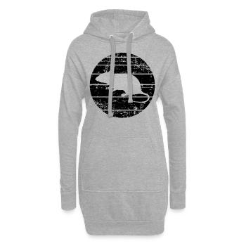 Ratte - Hoodie-Kleid - Grau meliert - Vorne