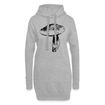 Cèpes Cèpes Pour hommes - Sweat-shirt à capuche long Femme - gris chiné - Devant
