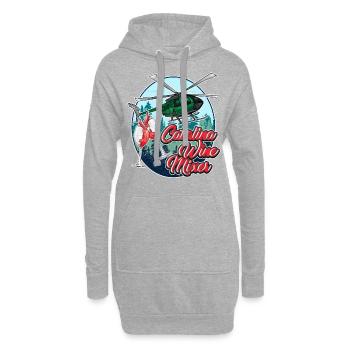 Catalina MIxer Weingeschenk - Hoodie-Kleid - Grau meliert - Vorne
