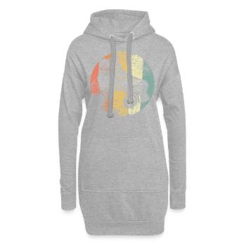 Rollschuh - Hoodie-Kleid - Grau meliert - Vorne