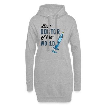 Arzt - Hoodie-Kleid - Grau meliert - Vorne