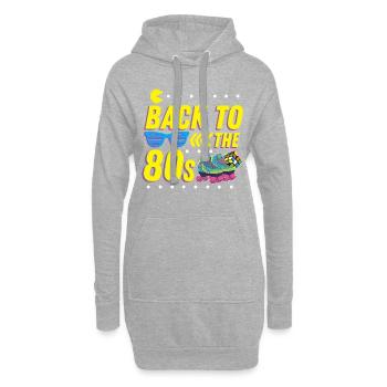 Retour aux années 80 80 80 80 - Sweat-shirt à capuche long Femme - gris chiné - Devant