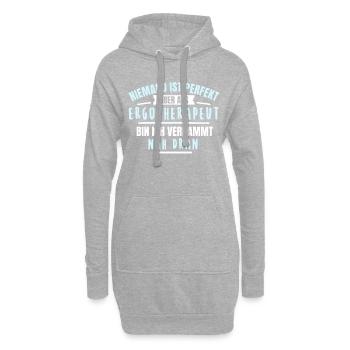 Ergotherapeut Ergotherapeutin Geschenk Fun Lustig - Hoodie-Kleid - Grau meliert - Vorne