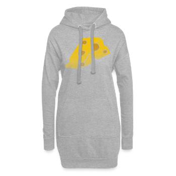 Käse - Hoodie-Kleid - Grau meliert - Vorne