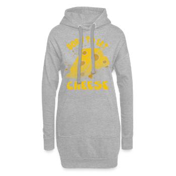 Fromage - Sweat-shirt à capuche long Femme - gris chiné - Devant