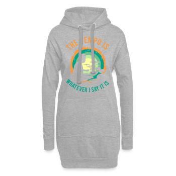 Batterie Percussion Percussion - Sweat-shirt à capuche long Femme - gris chiné - Devant
