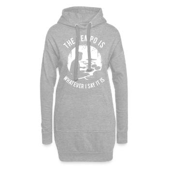 Batterie Percussion Percussion - Sweat-shirt à capuche long Femme - gris chiné - Devant