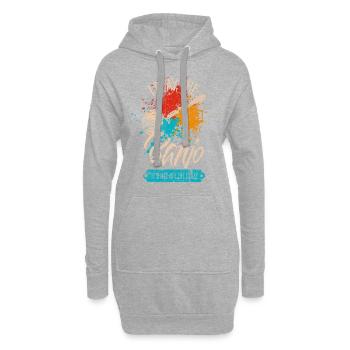 Banjo - Hoodie-Kleid - Grau meliert - Vorne