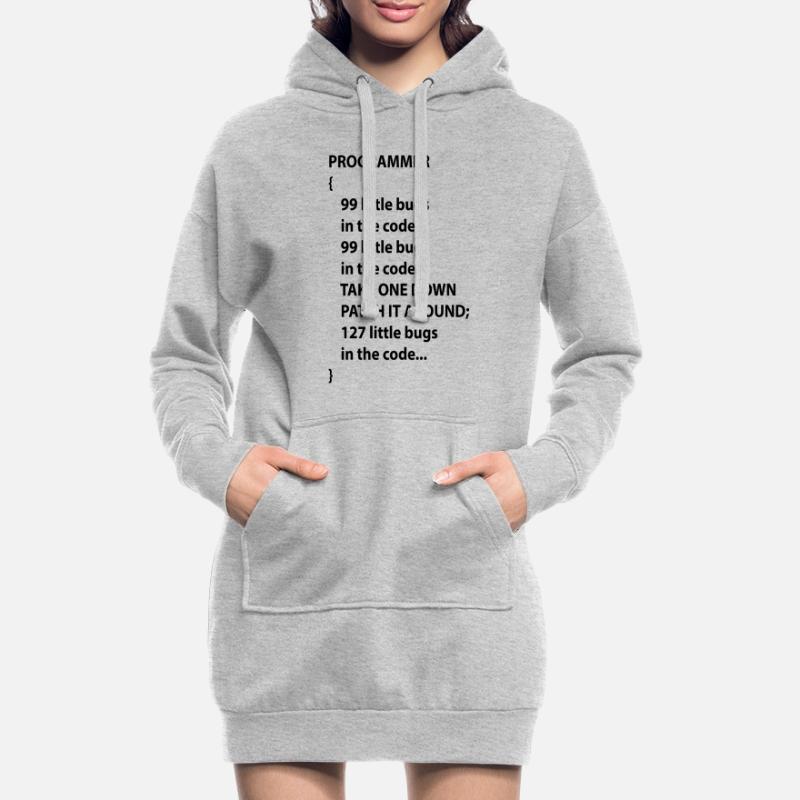 Code Programmer Nerd Bug Developer Gift Hoodie Dress