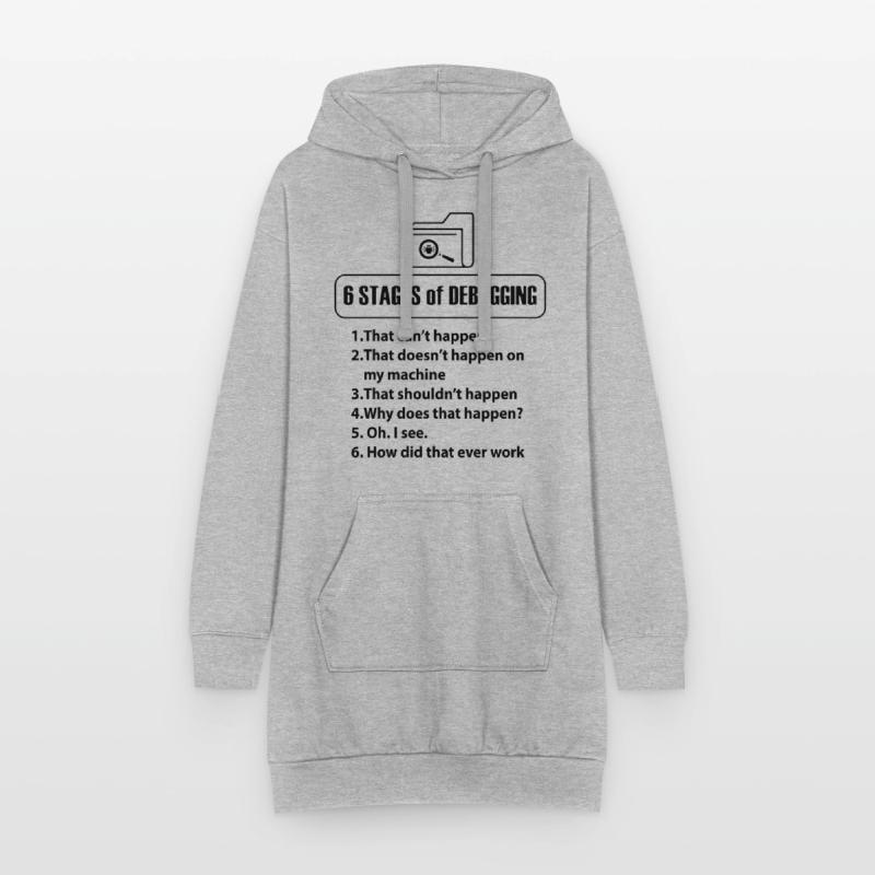 Code Programmierer Nerd Bug Entwickler Geschenke Hoodie-Kleid