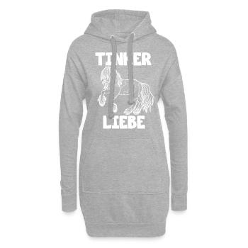 Tinker Liebe - Hoodie-Kleid - Grau meliert - Vorne
