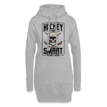 Eishockey - Hoodie-Kleid - Grau meliert - Vorne