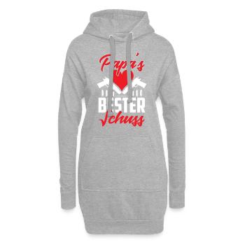 Le meilleur tir de papa de la Nativité Dire drôle - Sweat-shirt à capuche long Femme - gris chiné - Devant