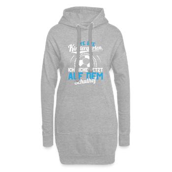 École étudiants de première année kicker football école de première niveleuse - Sweat-shirt à capuche long Femme - gris chiné - Devant