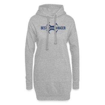 Drone - Sweat-shirt à capuche long Femme - gris chiné - Devant