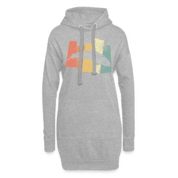 Orca - Hoodie-Kleid - Grau meliert - Vorne