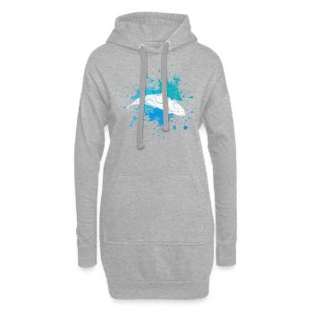Orca - Hoodie-Kleid - Grau meliert - Vorne