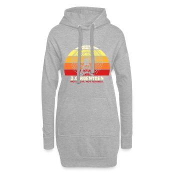 3.6 Roentgen Not Great Not Terrible - Hoodie-Kleid - Grau meliert - Vorne