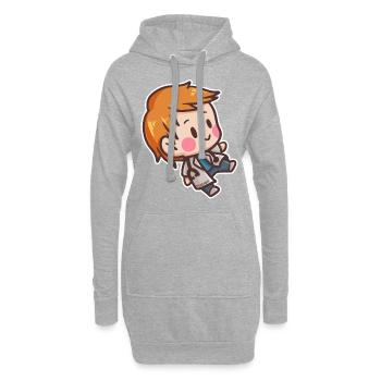 Arzt Doktor Krankenhaus Medizin Pflaster Geschenk - Hoodie-Kleid - Grau meliert - Vorne