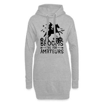 Witches Halloween - Hoodie Dress - heather grey - Front