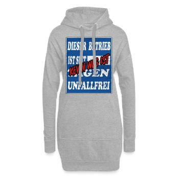 Kevin,lustige Sprüche,Geschenk,vintage - Hoodie-Kleid - Grau meliert - Vorne