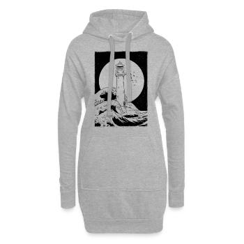 bell rock lighthouse black only shirt amazon - Hoodie-Kleid - Grau meliert - Vorne