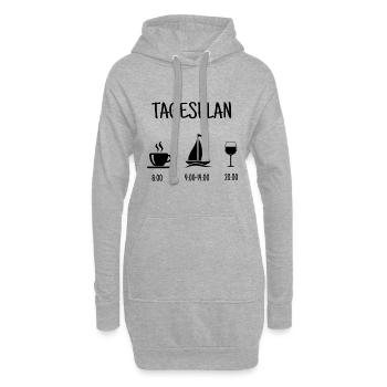 Naviguer | Cadeau marin | La voile de cadeau drôle - Sweat-shirt à capuche long Femme - gris chiné - Devant
