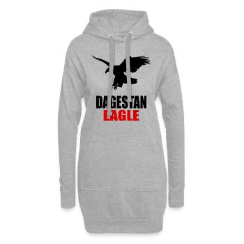 Dagestan Eagle. Proud Dagestan MMA Fighter - Hoodie-Kleid - Grau meliert - Vorne