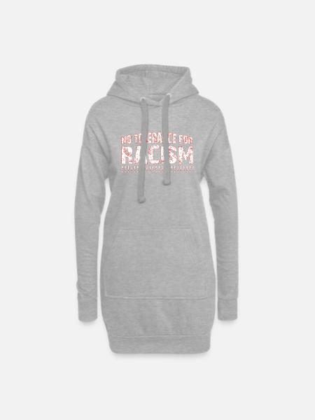 Antifa - Sweat-shirt à capuche long Femme - gris chiné