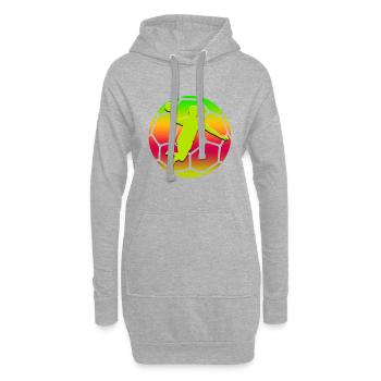 HANDBALLER Ball - Hoodie-Kleid - Grau meliert - Vorne
