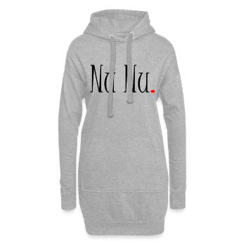 Nu Nu Oberlausitzer Dialekt Akzent Ja Ja Görlitz - Hoodie-Kleid - Grau meliert - Vorne