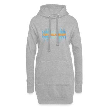 Tontechniker Ton Tonmeister Toningenieur Geschenk - Hoodie-Kleid - Grau meliert - Vorne