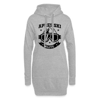 Ski Ski Aires Ski Elite - Sweat-shirt à capuche long Femme - gris chiné - Devant