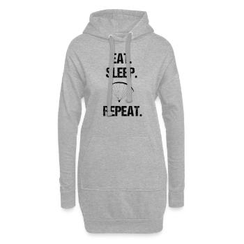 Parapente Parapente - Sweat-shirt à capuche long Femme - gris chiné - Devant