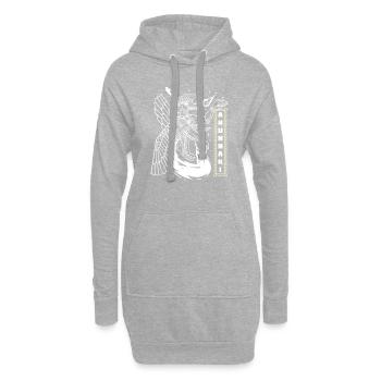 Sumerian Anunnaki Alien Astronauts - Hoodie Dress - heather grey - Front