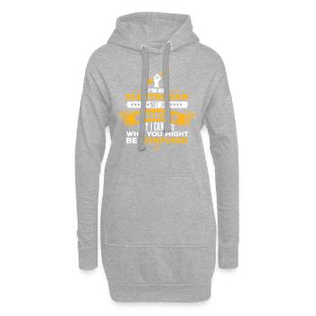 Je suis électricien, pas magicien - Sweat-shirt à capuche long Femme - gris chiné - Devant