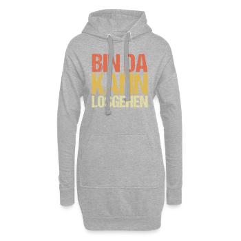 Party Alkohol Saufen Bier Partymonster Geschenk - Hoodie-Kleid - Grau meliert - Vorne