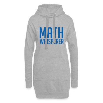 Math nerd - Sweat-shirt à capuche long Femme - gris chiné - Devant