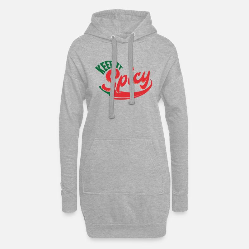 Kochen - Hoodie-Kleid - Grau meliert