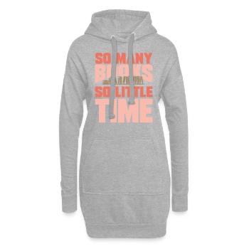 livres - Sweat-shirt à capuche long Femme - gris chiné - Devant