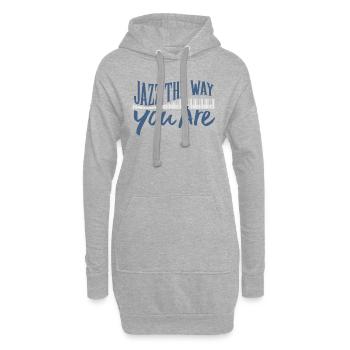 Jazz Klavier - Hoodie-Kleid - Grau meliert - Vorne